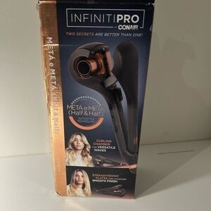NIB Conair InfinitiPro Metá  (Half & Half) Curl Secret a 2-in-1 hair styling too